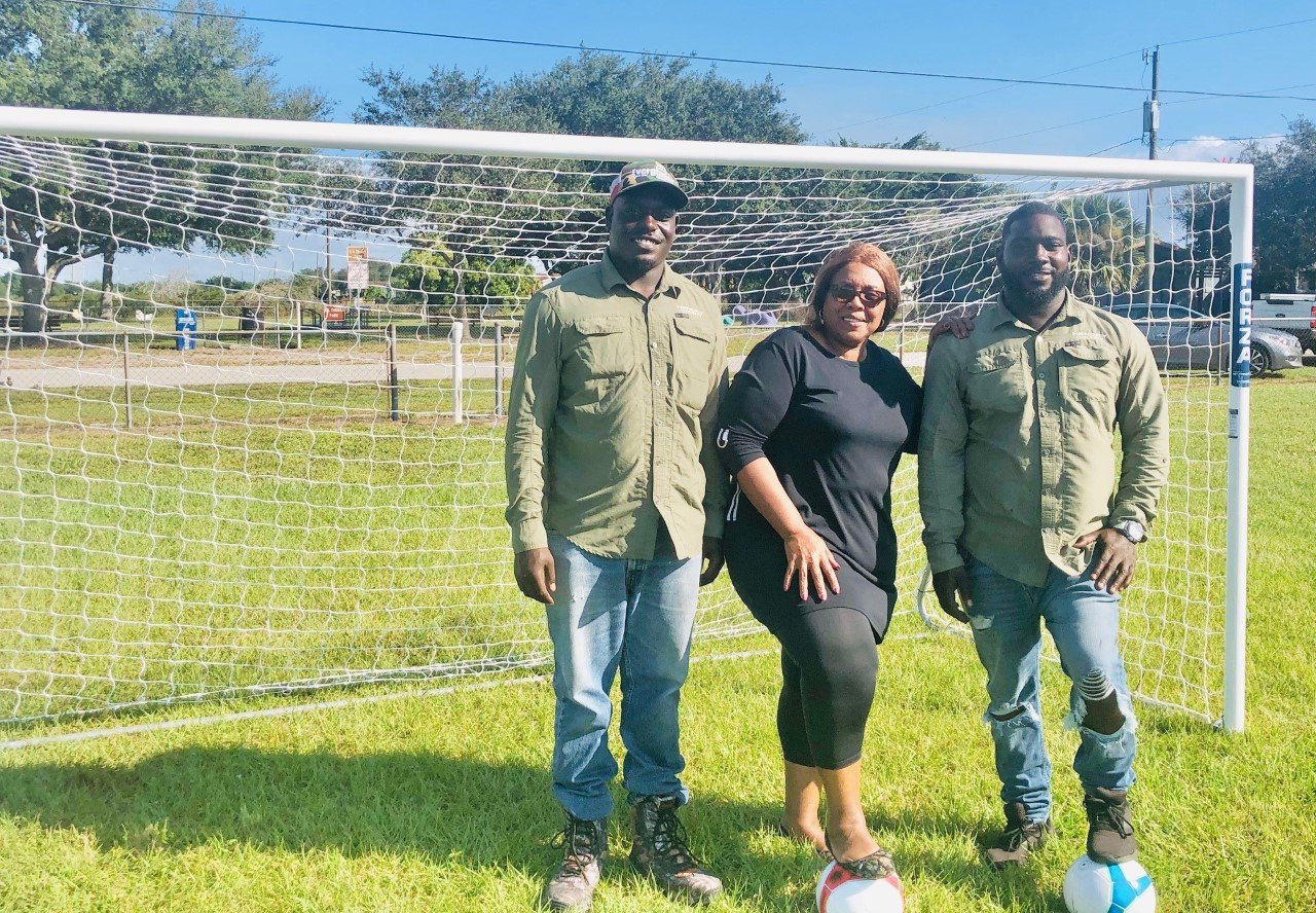 Hendry County Commissioner, Emma Byrd, along with County staff added new soccer goals and bleachers at the AA Thomas Park on Wednesday, Nov. 10, 2021.